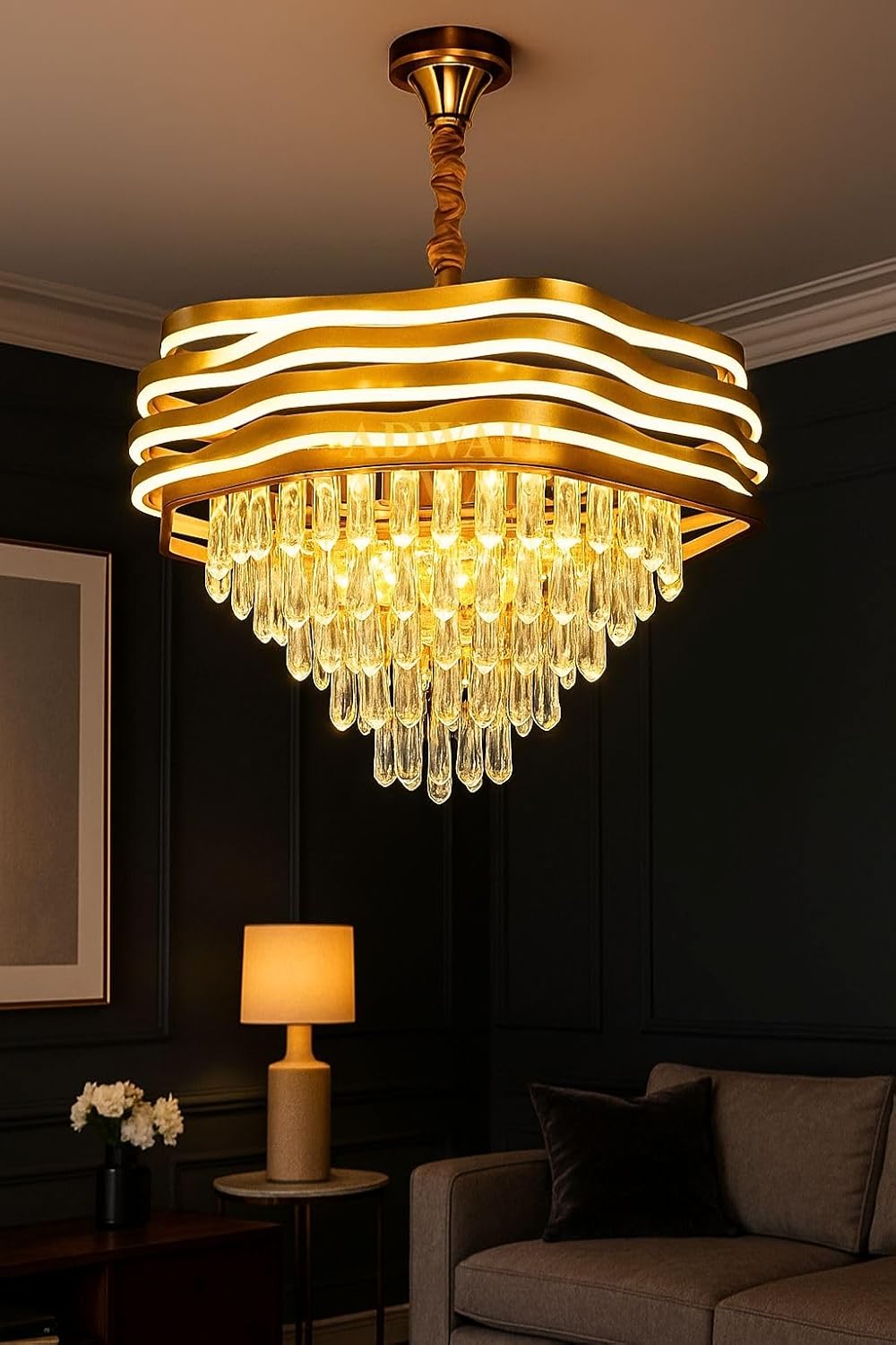 ADWAIT Modern Design Golden Ceiling Chandelier